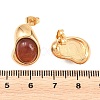 304 Stainless Steel & Resin Stud Earrings EJEW-L317-07G-02-2