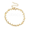Women's 304 Stainless Steel Dolphin Link Chains Bracelets BJEW-G790-02G-4