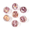 Handmade Gold & Silver Foil Glass Beads FOIL-N030-03A-01B-1