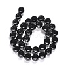 Synthetic Black Stone Beads Strands X-GSR12mmC044-6
