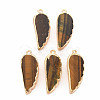 Natural Tiger Eye Pendants G-N326-127-A04-1