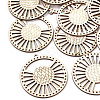 Undyed Wood Chandelier Component Links X-WOOD-T008-44-1