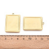 304 Stainless Steel Pendant Cabochon Settings STAS-N108-77G-3