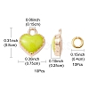 Heart Alloy Enamel Charms ENAM-YW0002-85B-3