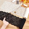 4 Yards 2 Colors Nylon Flower Leaf Wavy Edge Lace Trim OCOR-GF0002-60-3