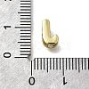 Brass Micro Pave Cubic Zirconia Letter Multi-Strand Links KK-D295-32G-10-3