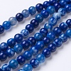 Natural Agate Beads Strands G-G754-07-6mm-1