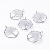 Natural Quartz Crystal Pendants G-E419-21P-2