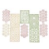 10Pcs 10 Styles Vintage Lace Cut Scrapbook Paper Pads DIY-G118-04C-1
