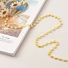 1 Strand Handmade Resin Stripe Pattern Round Beads Link Chains AJEW-SZ0002-01B-3