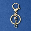 Alloy Initial Letter Charm Keychains KEYC-YW00006-19-1