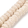 Natural Lava Rock Dyed Beads Strands G-L586-B02-14-1