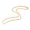 304 Stainless Steel Box Chain Necklaces NJEW-I245-02A-G-1