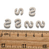 Tarnish Resistant 304 Stainless Steel Letter Charms STAS-O072-S-2