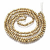 Electroplate Non-magnetic Synthetic Hematite Beads Strands G-T114-46G-2