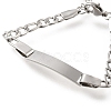 304 Stainless Steel Kids Bracelets BJEW-M233-07P-2