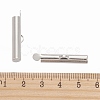 Brass Slide On End Clasp Tubes KK-P031-12P-3