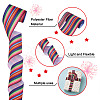 2 Rolls 2 Style Stripe Pattern Printed Polyester Grosgrain Ribbon OCOR-TA0001-38A-4