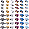 480Pcs 12 Colors Electroplated Non-magnetic Synthetic Hematite Beads G-SC0003-88-1