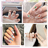 36Pcs 6 Colors Alloy Rhinestone Cabochons MRMJ-CP0001-08-6