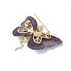 Snake & Butterfly Brass Micro Pave Cubic Zirconia Brooches JEWB-V003-05G-3