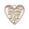 304 Stainless Steel Pendants STAS-P429-01A-A-1