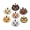 Rack Plating Brass Cubic Zirconia Pendants KK-D031-08-1
