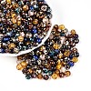 Picasso Baking Paint Glass Seed Beads SEED-N007-38A-01-1