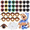 80 Sets 8 Colors Plastic Craft Eyes KY-PH0001-92-1