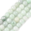 Natural Myanmar Jadeite Beads Strands G-M454-A01-6mm-2