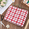 Tartan Chemical Fiber Fabric DIY-WH0591-521A-4