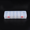 Plastic Bead Storage Containers with Lids and 30PCS Mini Storage Jars C020Y-2