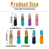 18Pcs 9 Styles Resin & Walnut Wood Pendants RESI-BT0001-25-3