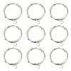 201 Stainless Steel Huggie Hoop Earring Findings STAS-P283-01H-S-2