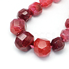 Dyed Natural Agate Bead Strands G-Q940-08C-1
