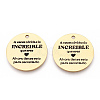 201 Stainless Steel Pendants STAS-T064-37G-5-2