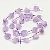 Natural Amethyst Bead Strands G-G937-S-03-2