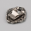 Tibetan Style Zinc Alloy Bolo Tie Slides Clasp Cabochon Settings LS-FIND-WH0260-37I-AS-2