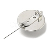 Round Glass Brooches FIND-Q096-01B-2