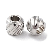 Non-Tarnish 201 Stainless Steel Spacer Beads STAS-K259-14C-P-2