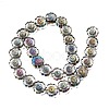 Electroplated Transparent Glass Beads Strands GL-CBA98F0-05A-3