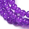 Crackle Glass Beads Strands X-CCG-Q001-10mm-12-4