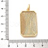 Brass Micro Pave Cubic Zirconia Pendants KK-U076-03G-01-3
