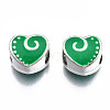 Alloy Enamel European Beads MPDL-T005-002-RS-3