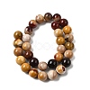 Round Natural Mookaite Gemstone Bead Strands G-J333-06-12mm-4