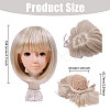 1Pc Silky Thread Wig Caps AJEW-CA0005-14C-2