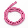 Handmade Polymer Clay Beads Strands CLAY-R089-6mm-051-2
