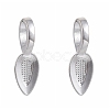 Tibetan Style Alloy Glue-on Flat Pad Bails X-TIBEP-AB3348Y-S-2