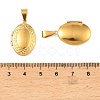 316 Stainless Steel Locket Pendants STAS-K321-05G-3