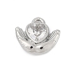 Brass Micro Pave Cubic Zirconia Charms ZIRC-P122-01A-P01-1